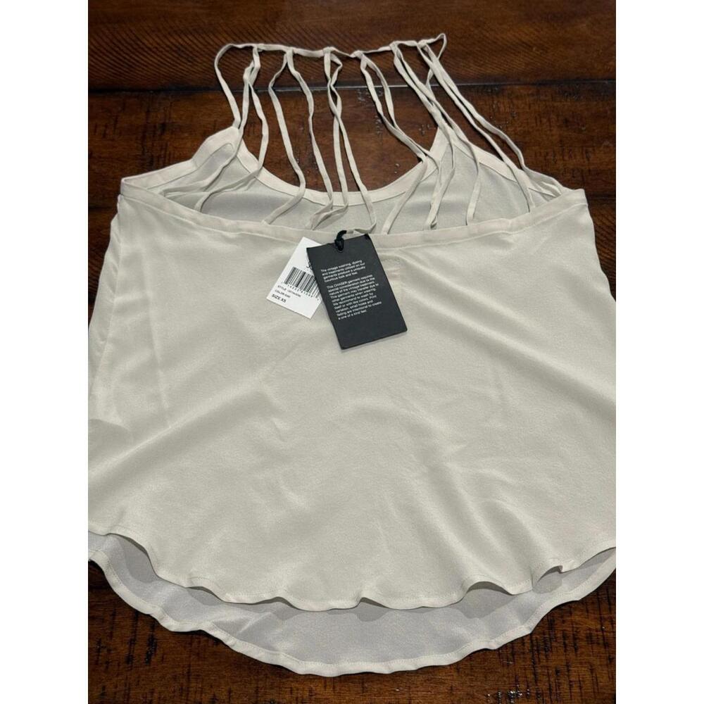 Chaser Brand - Silk Crepe Tank Top - CW7164 Bone, Size XS - Picture 1 of 3